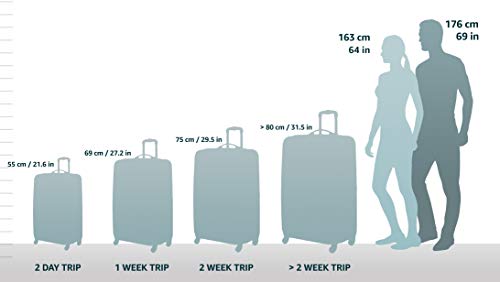 Aerolite ABS Bagage Cabine Bagage à Main Valise Rigide Légere à 4 roulettes, pour Ryanair, Easyjet, Air France et Plus, Set de 2 Valises, Gris Foncé