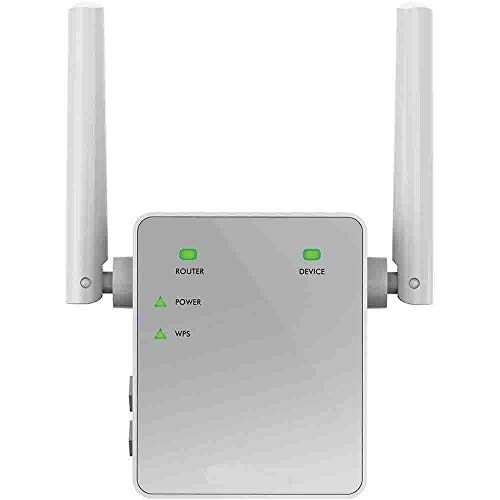 NETGEAR Répéteur Wifi EX3700 (Amplificateur Wifi) AC750 Dual band, supprimez les Zones mortes, jusqu'à 90m2 et 15 appareils, boost et répète le signal jusqu'à 750 Mbps, format prise murale compact