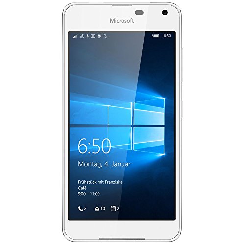 Microsoft Lumia 650 Smartphone débloqué (Ecran : 5 pouces - 16 Go - Windows 10) Blanc (import Allemagne)