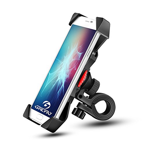Support de Vélo Moto Téléphone Guidon de Vélo Moto Berceau Collier avec Rotation 360 pour 3,5 à 6,5 Pouces GPS pour Smartphones Autres Appareils